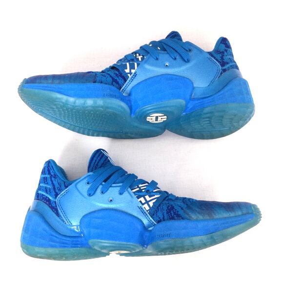 Adidas Harden Vol 4 Bright Blue 2019 Basketball Sneaker Lace up Men\'s 7.5 main image 10